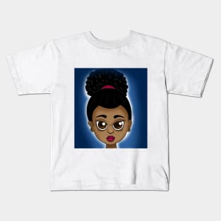 cute black girl illustration Kids T-Shirt